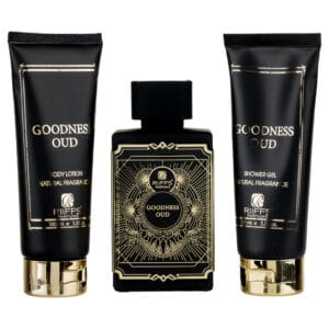 Set Cadou Goodness Oud Apa de Parfum 100ml + Gel De Dus 100ml + Lotiune de corp 100ml, Riiffs